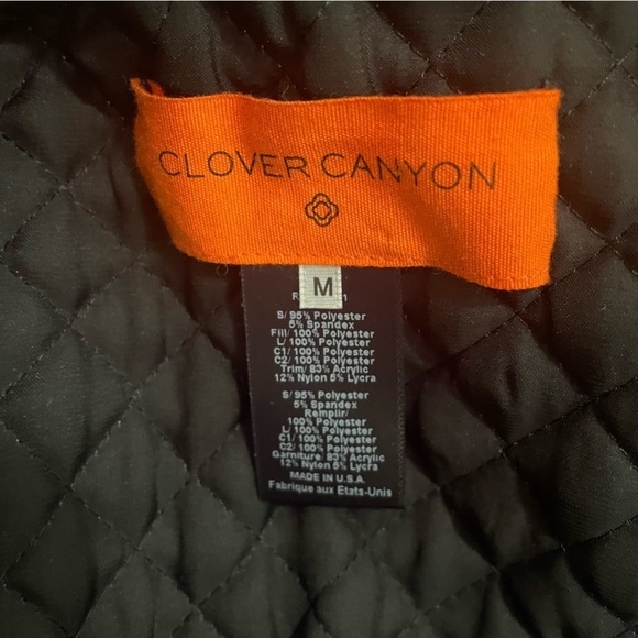 Clover Canyon Printed Multicolour Irish Box Print Zip Up Bomber Jacket Medium - Picture 5 of 7